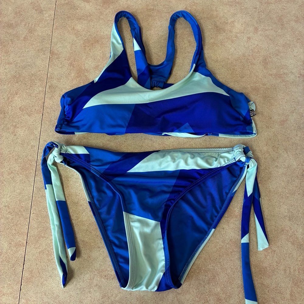 NWOT La Vie En Rose Aqua Blue Bikini Size Small - Picture 3 of 12